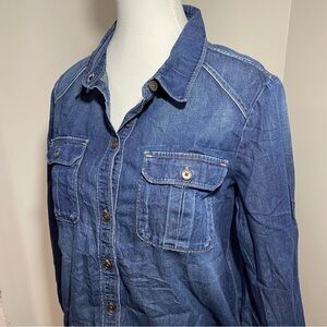 PAIGE Classic Blue Denim Shirt